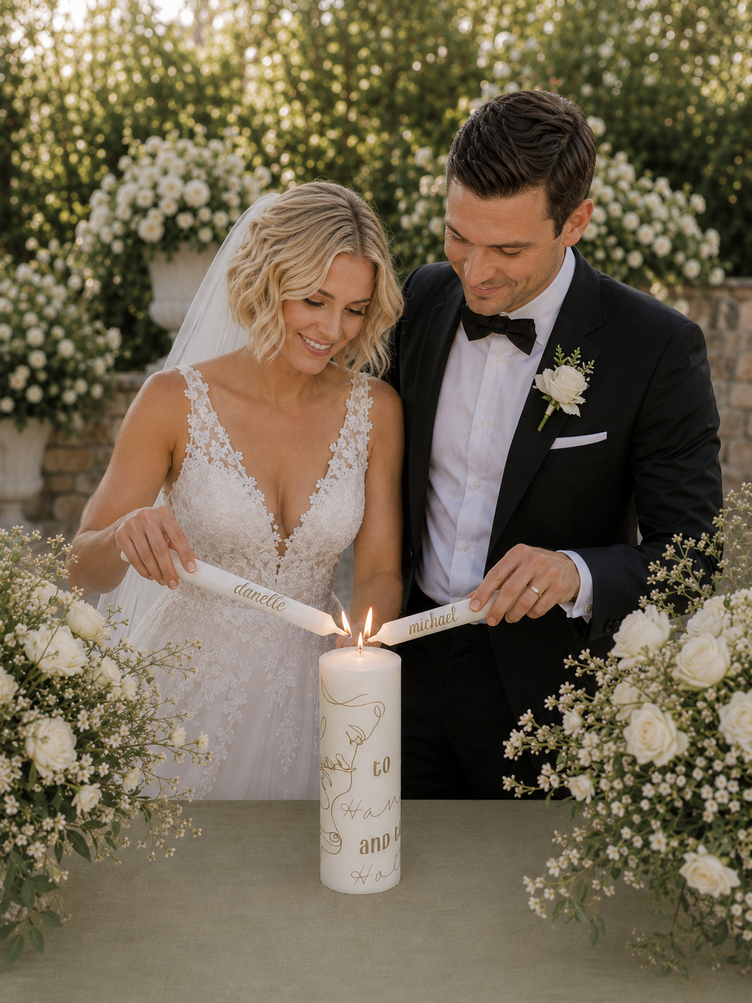 To Have and To Hold | Personalised Unity Candle Set