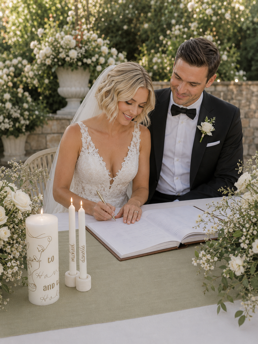To Have and To Hold | Personalised Unity Candle Set