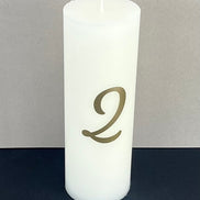 Wedding Table Number Candle