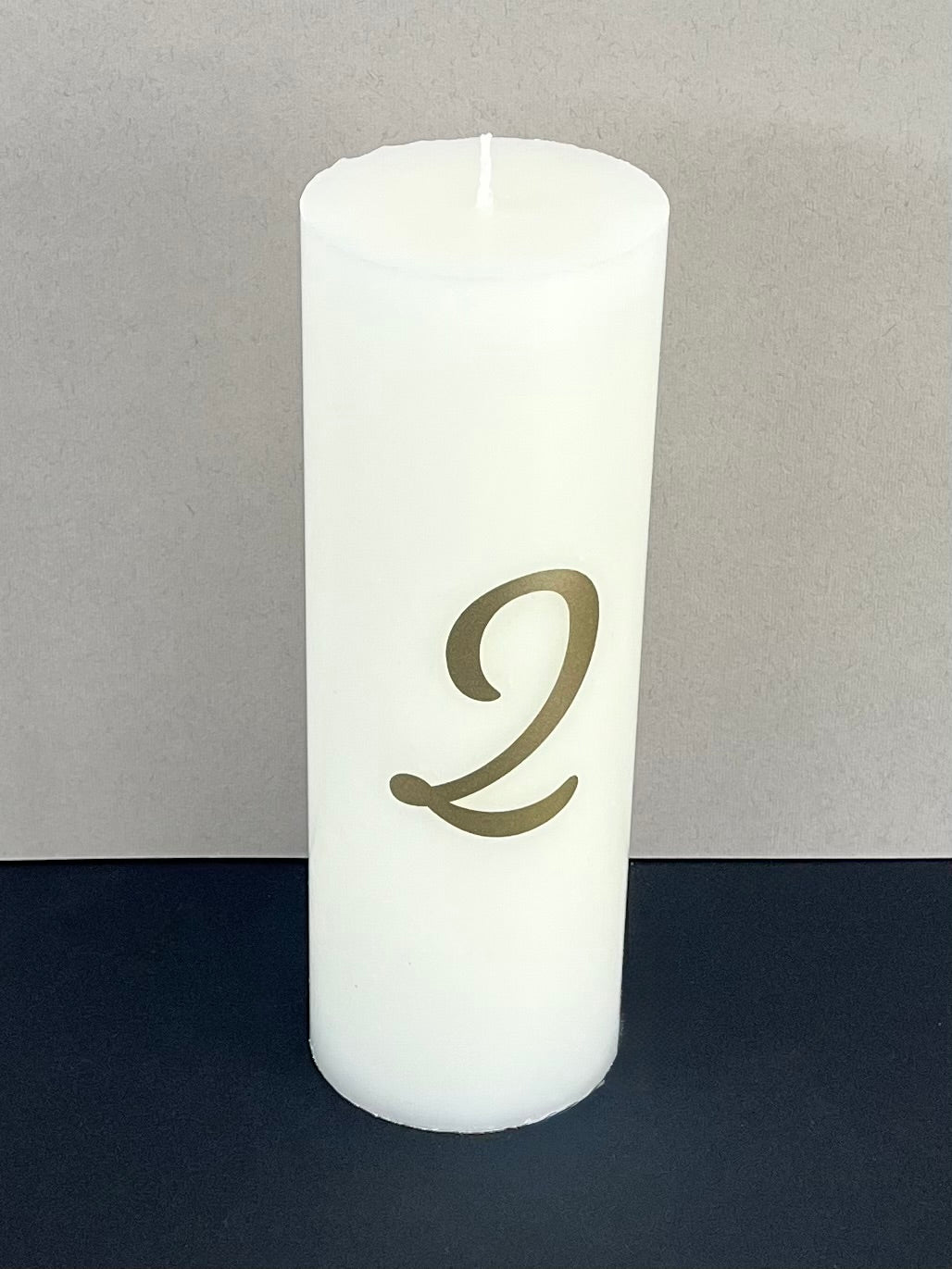 Wedding Table Number Candle