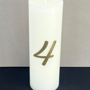 Wedding Table Number Candle