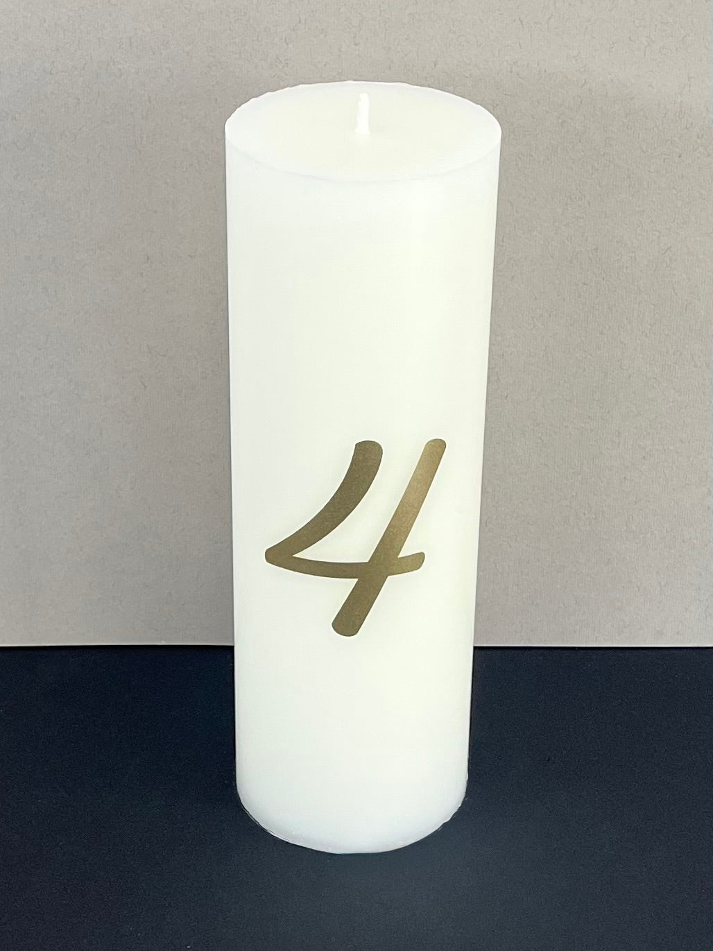 Wedding Table Number Candle