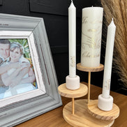 To Love and Cherish | Personalised Unity Candle Set