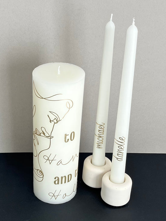 To Have and To Hold | Personalised Unity Candle Set