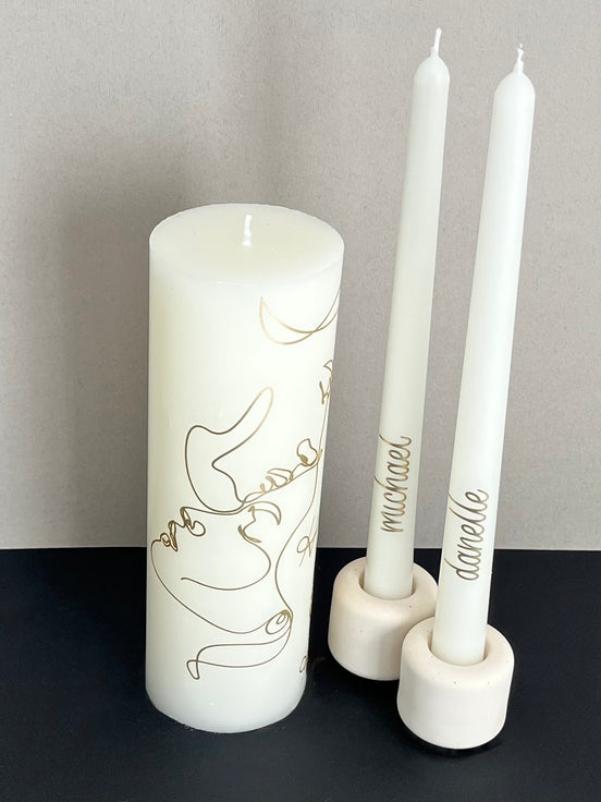 To Have and To Hold | Personalised Unity Candle Set