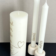 Jou Hand in Myne | Personalised Unity Candle Set